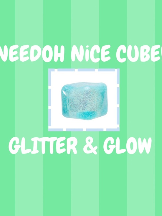 needoh Other - ✨NEEDOH✨Glitter & Glow Blue NEEDOH Nice Cube